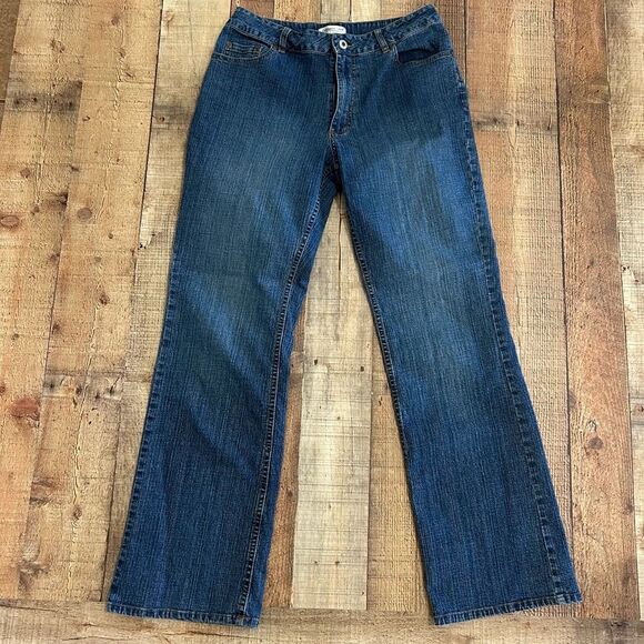 Coldwater Creek Bootcut Jeans Size 10 Mid Rise Stretch Denim Blue Women Classic - Picture 2 of 5